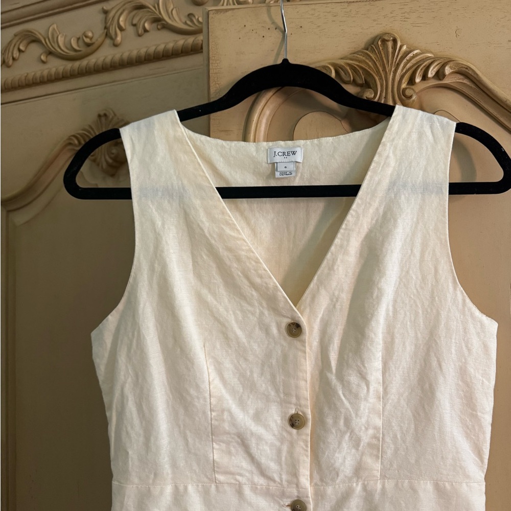 Jcrew linen shift dress